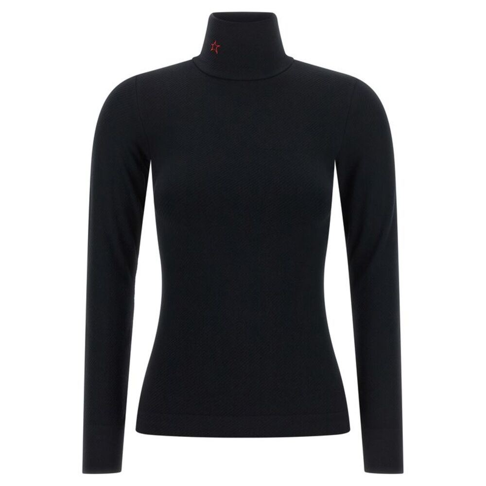 PERFECT MOMENT Black Modal Long Sleeve Women's T-Shirt